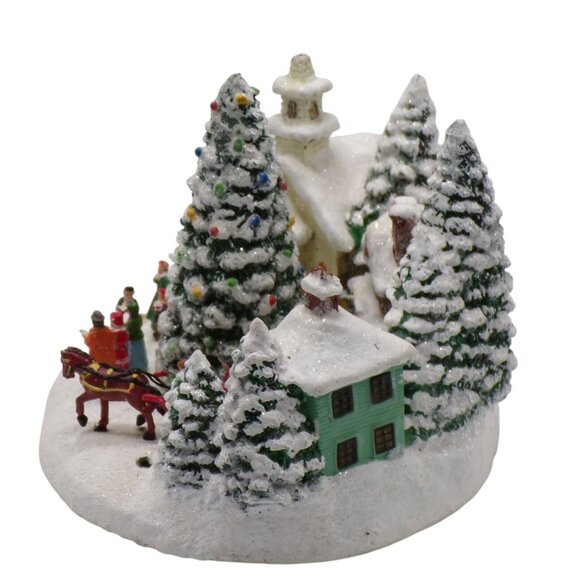 Thomas Kinkade 2011 ST NICHOLAS CIRLCE Village 5" Lighted/Music TESTED WORKS - Picture 3 of 7